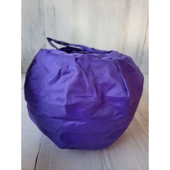Halloween Purple candy pail bucket skull skeleton face - Picture 5 of 7